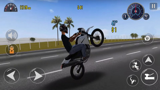 اسکرین شات 1 بازی Moto Wheelie 3D - Bike Games