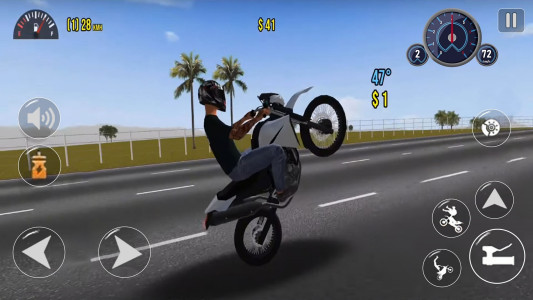 اسکرین شات 1 بازی Moto Wheelie 3D - Bike Games