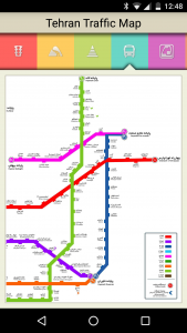 اسکرین شات برنامه Tehran Traffic Map 4