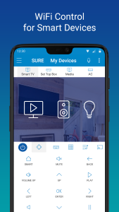 اسکرین شات 2 برنامه SURE - Smart Home and TV Unive