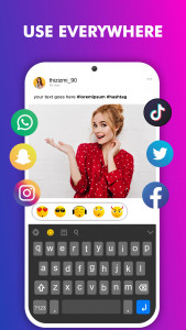 اسکرین شات برنامه Fancy Keyboard 2023 7