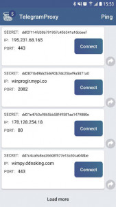 اسکرین شات برنامه Proxy for telegram - MTProto & Socks 4