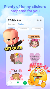 اسکرین شات 1 برنامه Tgsticker - pack meme download