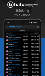 اسکرین شات 8 برنامه baha: Stocks, Markets & News