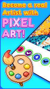 اسکرین شات 1 بازی Color by Number - Pixel art