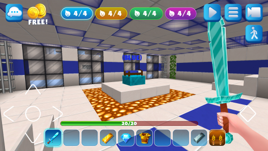 اسکرین شات بازی Bed Fight: Blocky Wars Craft 1
