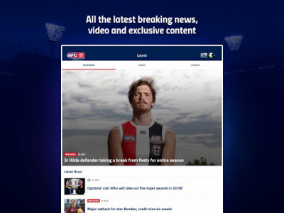 اسکرین شات برنامه AFL Live Official App 6