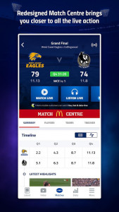 اسکرین شات برنامه AFL Live Official App 3