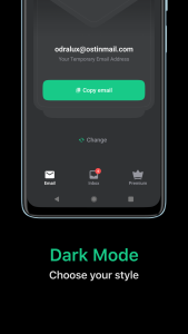 اسکرین شات 5 برنامه Temp Mail - Temporary Email