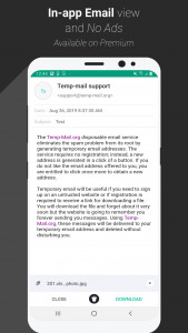 اسکرین شات برنامه Temp Mail - Temporary Email 4