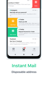 اسکرین شات 2 برنامه Temp Mail - Temporary Email