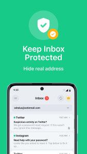 اسکرین شات 3 برنامه Temp Mail - Temporary Email