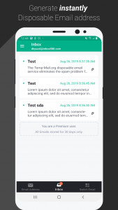 اسکرین شات برنامه Temp Mail - Temporary Email 2