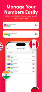 اسکرین شات 2 برنامه Temp Number - 2nd Phone Number
