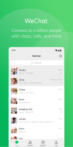 اسکرین شات برنامه WeChat 1