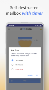 اسکرین شات 3 برنامه 10 Minute Mail - Temp Mail