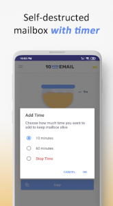 اسکرین شات برنامه 10 Minute Mail - Instant disposable email address 3