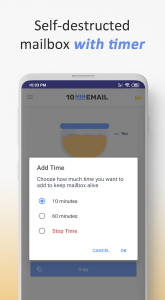 اسکرین شات برنامه 10 Minute Mail - Temp Mail 3