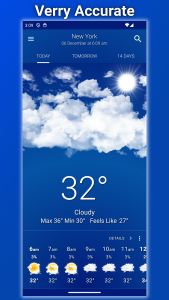 اسکرین شات 1 برنامه Weather: Clear Skies