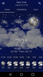 اسکرین شات برنامه Weather: Clear Skies 2