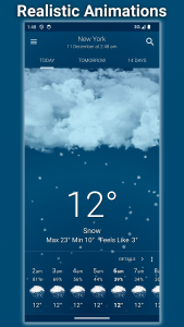 اسکرین شات 4 برنامه Weather: Clear Skies