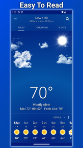اسکرین شات 2 برنامه Weather: Clear Skies