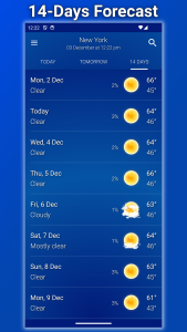 اسکرین شات 5 برنامه Weather: Clear Skies