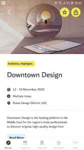 اسکرین شات برنامه Dubai Design Week App 3