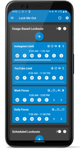اسکرین شات برنامه Lock Me Out - App/Site Blocker 2