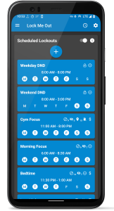 اسکرین شات 4 برنامه Lock Me Out - App/Site Blocker