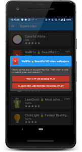 اسکرین شات برنامه Supercodes 🥇 Free app promo codes 2