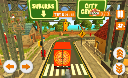 اسکرین شات بازی Blocky Truck Pizza Craft 2