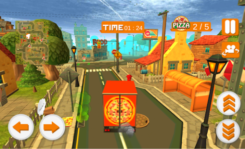 اسکرین شات بازی Blocky Truck Pizza Craft 5