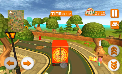 اسکرین شات بازی Blocky Truck Pizza Craft 4