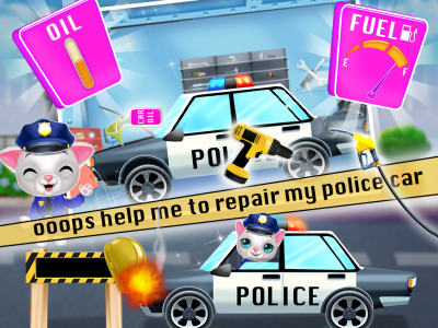 اسکرین شات بازی Kitty Cat Police Fun Care 2