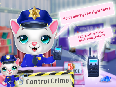 اسکرین شات بازی Kitty Cat Police Fun Care 1