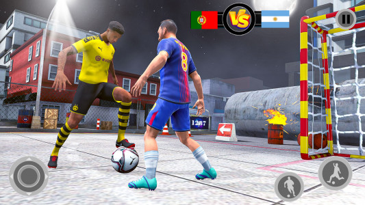 اسکرین شات بازی Street Football Game Real Kick 3