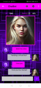 اسکرین شات برنامه AI Girlfriend: Romantic Chat 2