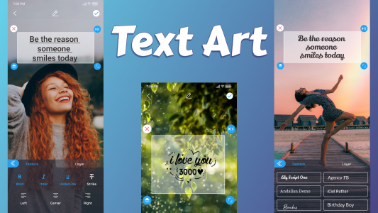 اسکرین شات 1 برنامه Add Text To Photo - Text Art