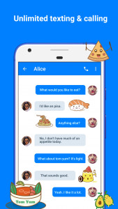اسکرین شات 6 برنامه TextApp:Texting & WiFi Calling