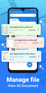 اسکرین شات 4 برنامه Text Scanner: Image to Text