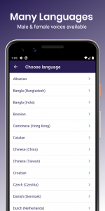 اسکرین شات 8 برنامه My Voice Text To Speech (TTS)