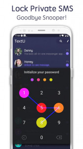 اسکرین شات برنامه TextU - Private SMS Messenger 1
