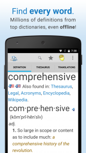 اسکرین شات برنامه Dictionary 1