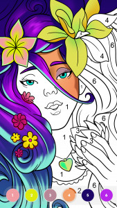 اسکرین شات برنامه Paint by Number：Colouring Game 1