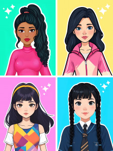 اسکرین شات 8 بازی Sticker Doll DIY Dressup Diary
