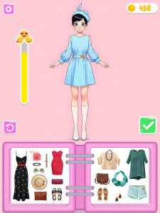 اسکرین شات 5 بازی Sticker Doll DIY Dressup Diary