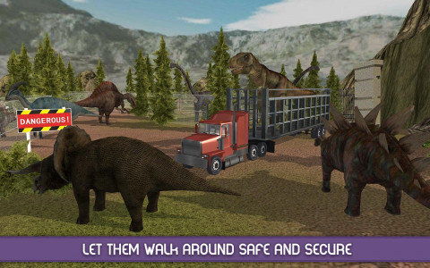 اسکرین شات بازی Angry Dinosaur Zoo Transport 2