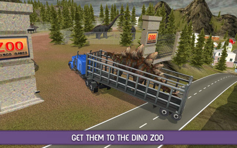 اسکرین شات بازی Angry Dinosaur Zoo Transport 1