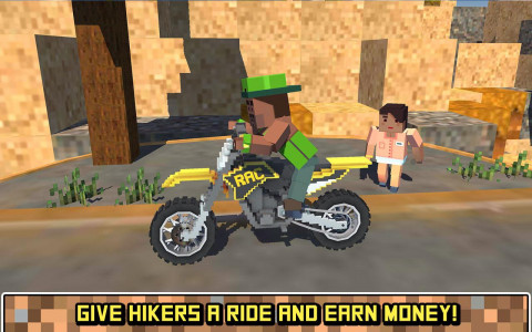 اسکرین شات بازی Blocky Motorbike Summer Breeze 2